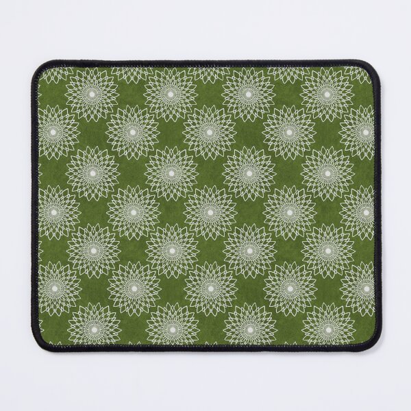 Item preview, Mandala - White on Olive Green designed and sold by pixypalette.
