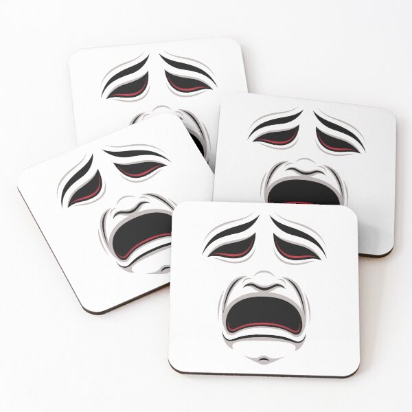 Item preview, Tragedy Theater Mask Face designed and sold by fizzgig.