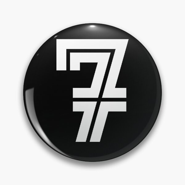 Item preview, No. 7 / Player Number Seven / Football Player Number 7 (White on Black) designed and sold by STUDIO-72.