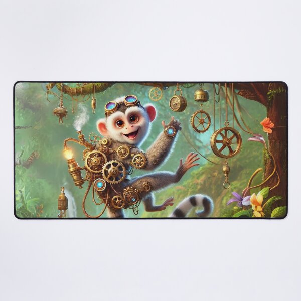 Item preview, Steampunk White-Faced Capuchin designed and sold by Sillytoe.