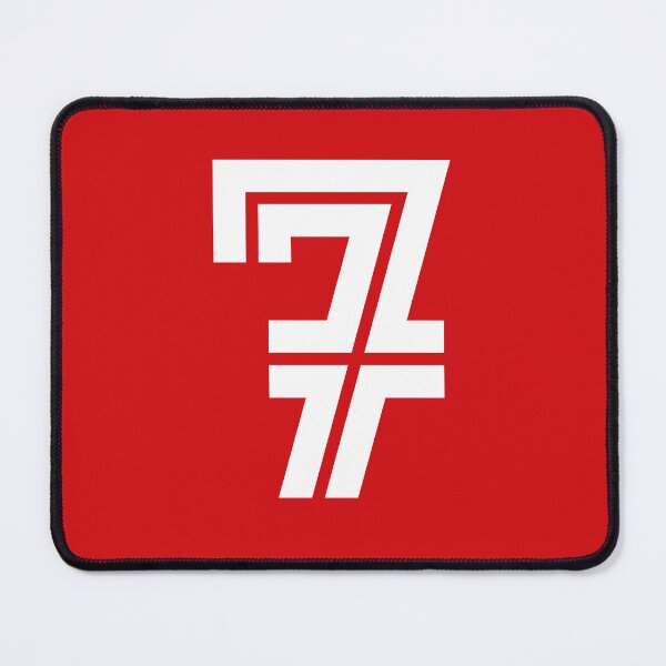 Item preview, No. 7 / Player Number Seven / Football Player Number 7 (White on Red) designed and sold by STUDIO-72.