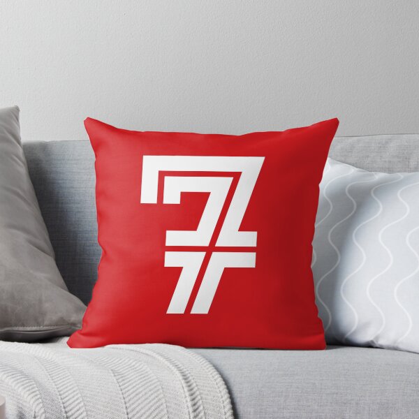 Item preview, No. 7 / Player Number Seven / Football Player Number 7 (White on Red) designed and sold by STUDIO-72.
