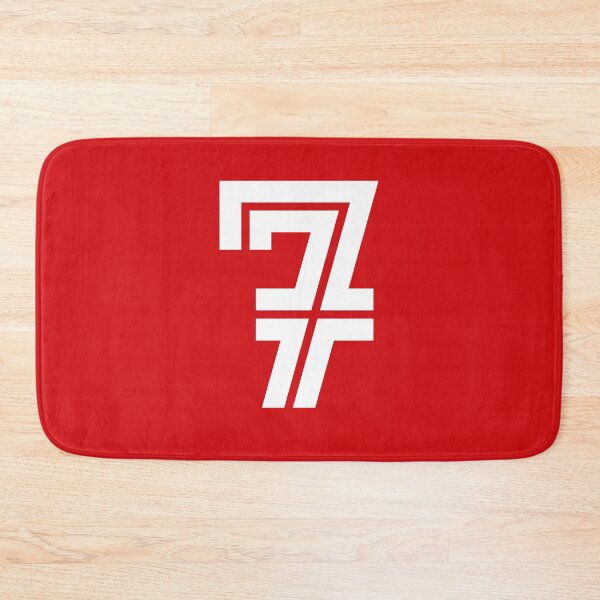 Item preview, No. 7 / Player Number Seven / Football Player Number 7 (White on Red) designed and sold by STUDIO-72.