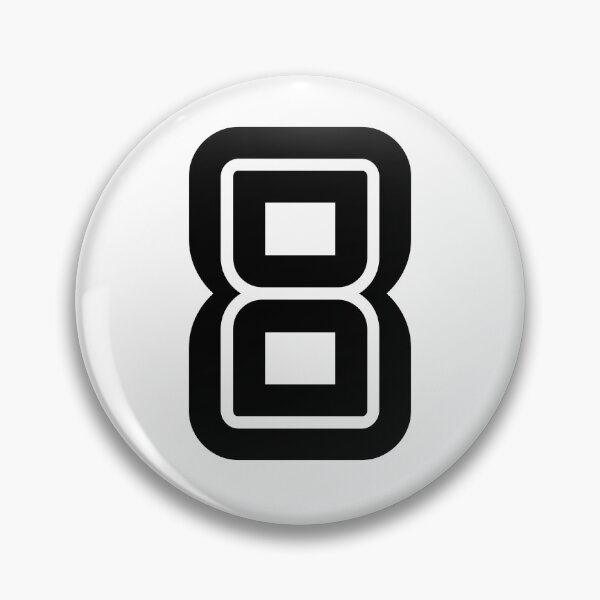 Item preview, No. 8 / Player Number Eight / Football Player Number 8 (Black) designed and sold by STUDIO-72.