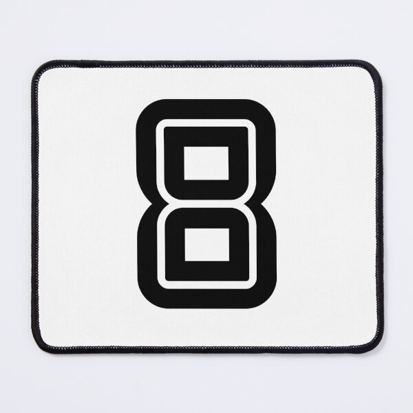 Item preview, No. 8 / Player Number Eight / Football Player Number 8 (Black) designed and sold by STUDIO-72.