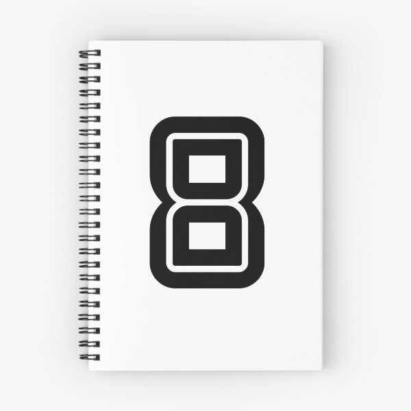 Item preview, No. 8 / Player Number Eight / Football Player Number 8 (Black) designed and sold by STUDIO-72.
