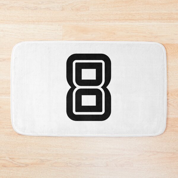 Item preview, No. 8 / Player Number Eight / Football Player Number 8 (Black) designed and sold by STUDIO-72.