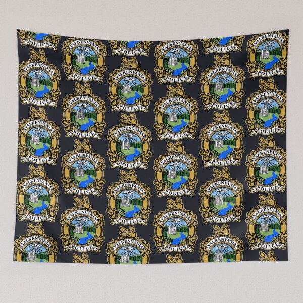 Item preview, Valkenvania Police Coat Of Arms - Nothing but Trouble designed and sold by ourkid.