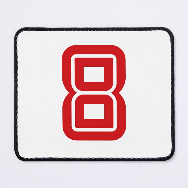 Item preview, No. 8 / Player Number Eight / Football Player Number 8 (Red) designed and sold by STUDIO-72.