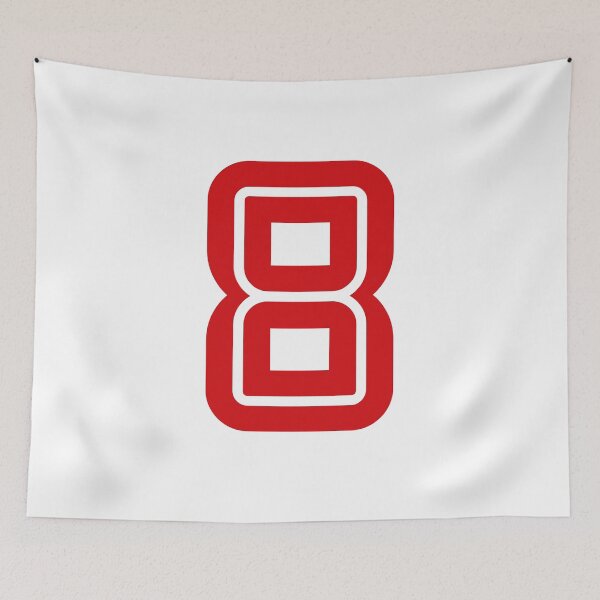 Item preview, No. 8 / Player Number Eight / Football Player Number 8 (Red) designed and sold by STUDIO-72.