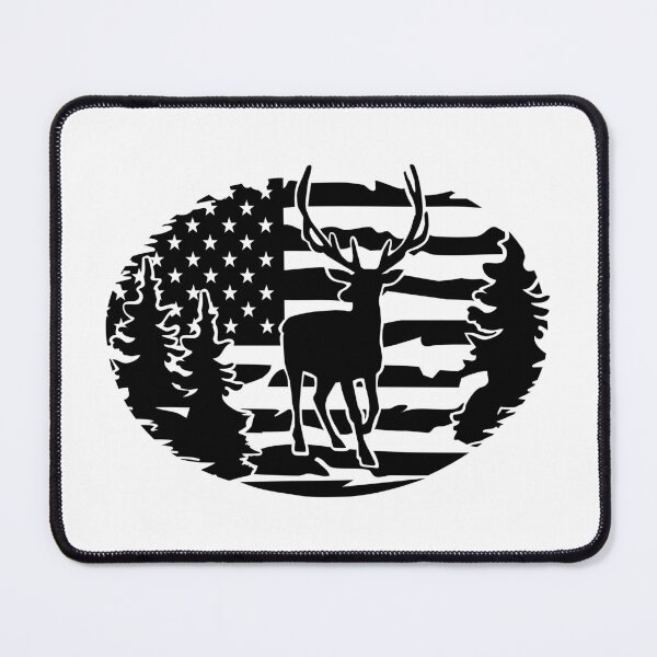 Item preview, Deer, American Flag, Forest designed and sold by MagnoliaLake.
