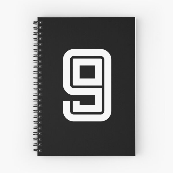 Item preview, No. 9 / Player Number Nine / Football Player Number 9 (White on Black) designed and sold by STUDIO-72.