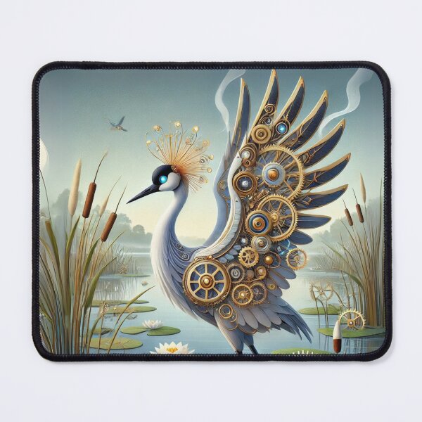Item preview, Steampunk Whooping Crane designed and sold by Sillytoe.
