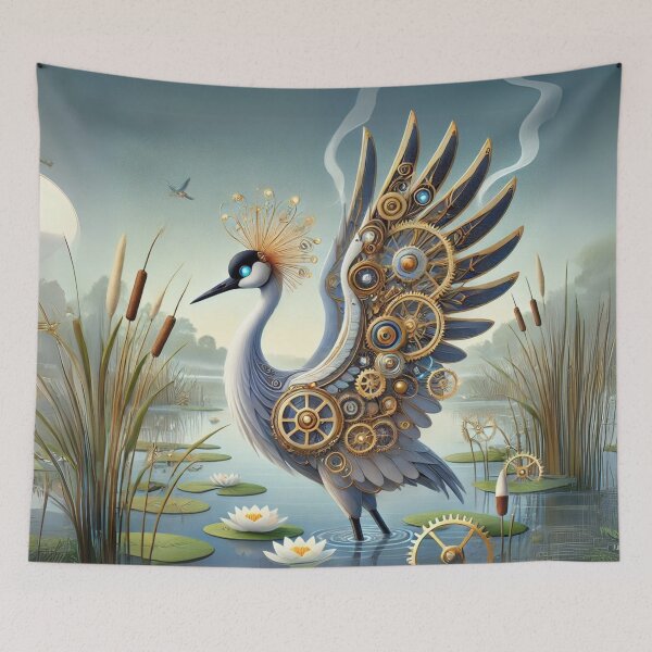 Item preview, Steampunk Whooping Crane designed and sold by Sillytoe.