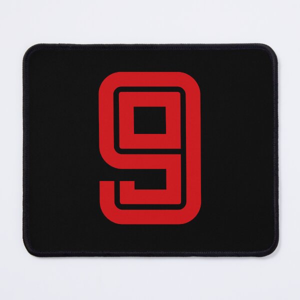 Item preview, No. 9 / Player Number Nine / Football Player Number 9 (Red on Black) designed and sold by STUDIO-72.