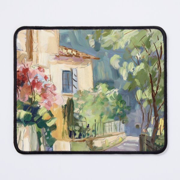 Item preview, Impressionist French Countryside Path | Provence Village Painting Inspired by Pissarro and Monet designed and sold by CARRAANN.