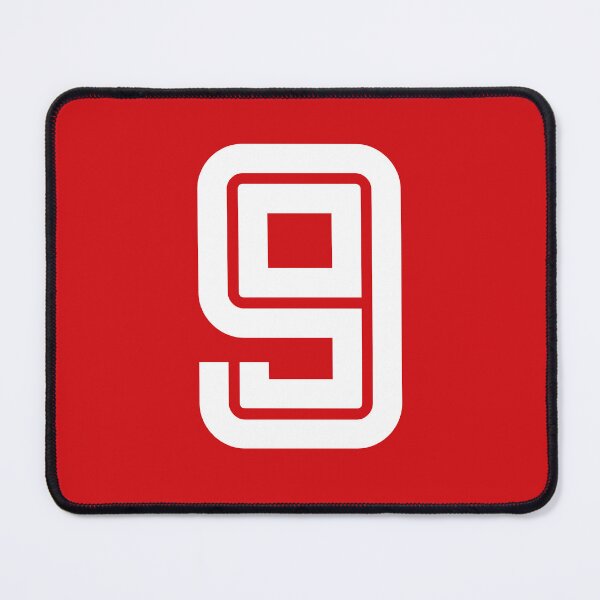 Item preview, No. 9 / Player Number Nine / Football Player Number 9 (White on Red) designed and sold by STUDIO-72.