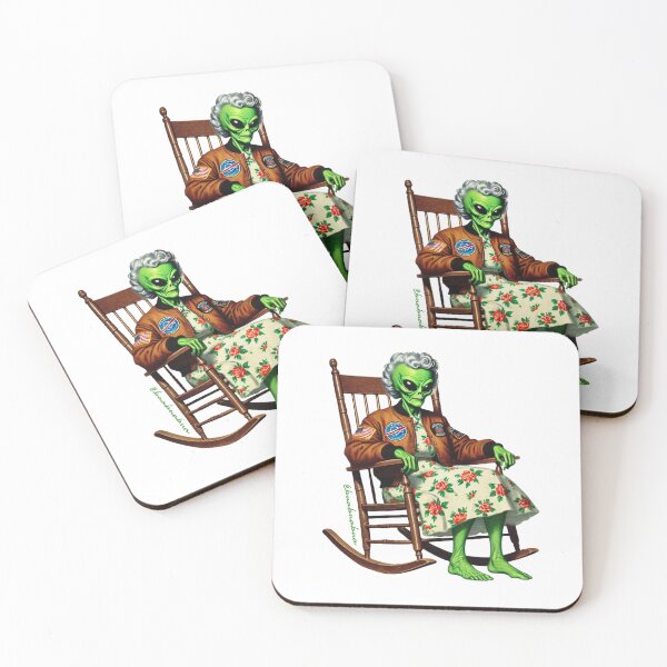 Item preview, Old Alien Lady in a Rocking Chair designed and sold by BUABUABUA.