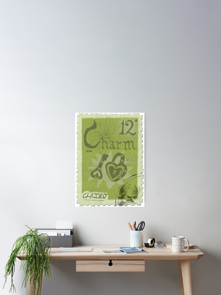 Clairo Charm Stamp Design Poster