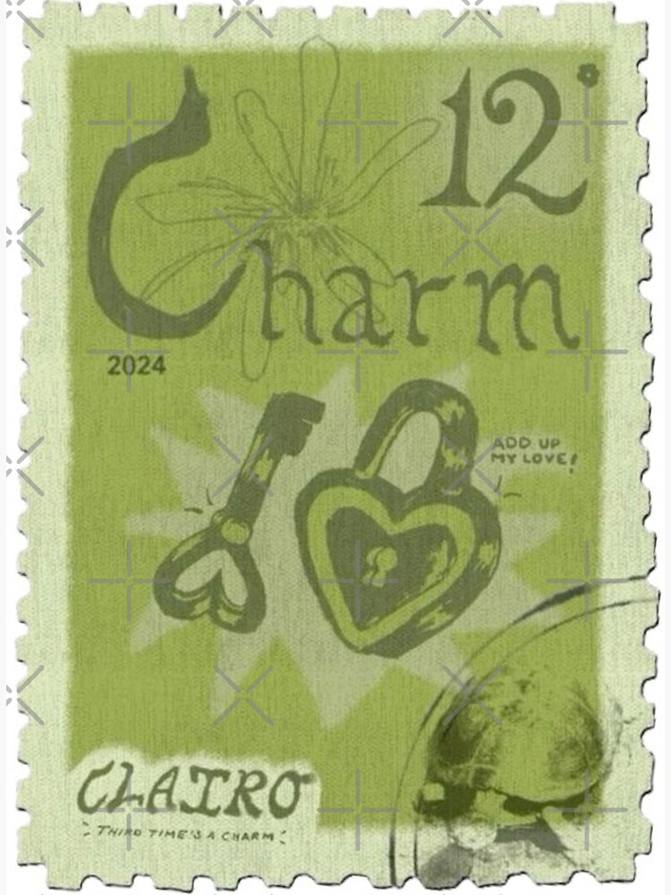 Clairo Charm Stamp Design Poster