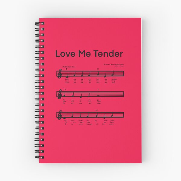 Item preview, LOVE ME TENDER Music with RED background designed and sold by MonicaArtist.