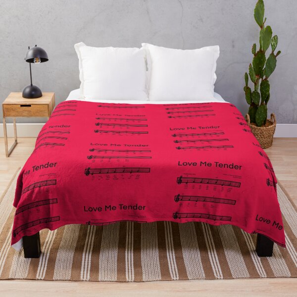 Item preview, LOVE ME TENDER Music with RED background designed and sold by MonicaArtist.