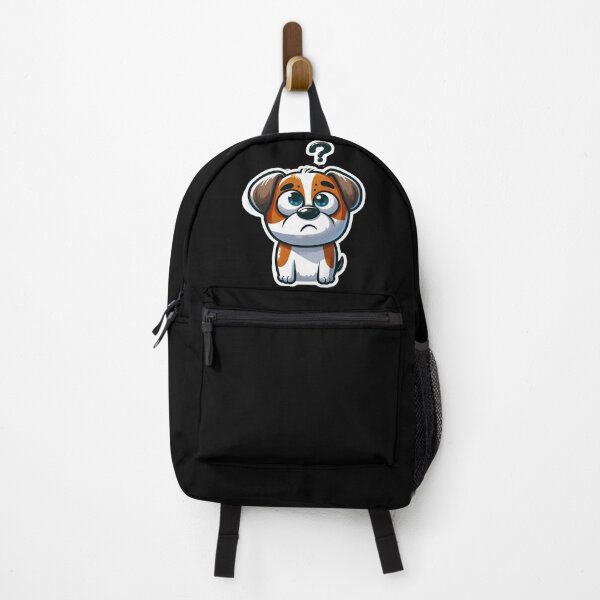Item preview, Cute Confused Puppy Sticker – Adorable Cartoon Dog designed and sold by Psycho-Crazy.