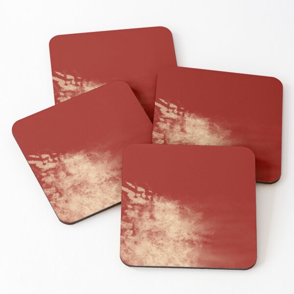 Item preview, Gold Dust Minimalist Red Abstract designed and sold by BleuAbstracts.