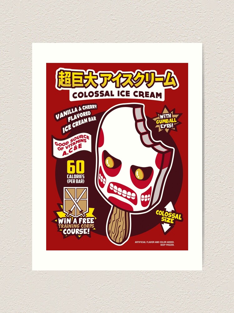 Colossal Ice Cream Art Print By Olipop Redbubble