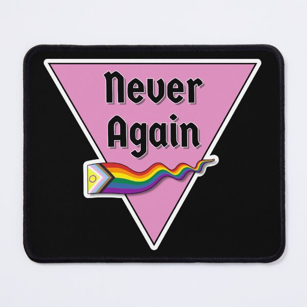 Item preview, Never Again - Historical Pink Triangle designed and sold by TwistedP-Photos.
