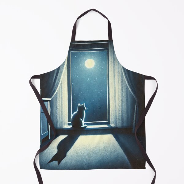 Item preview, cat illuminated by the moonlight designed and sold by Aisha Hamza.