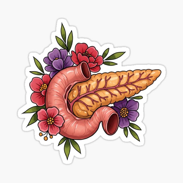 Item preview, Neo-Traditional Tattoo Pancreas Whipple Medicine Anatomy Pathology Assistant designed and sold by LethallyBlonde.
