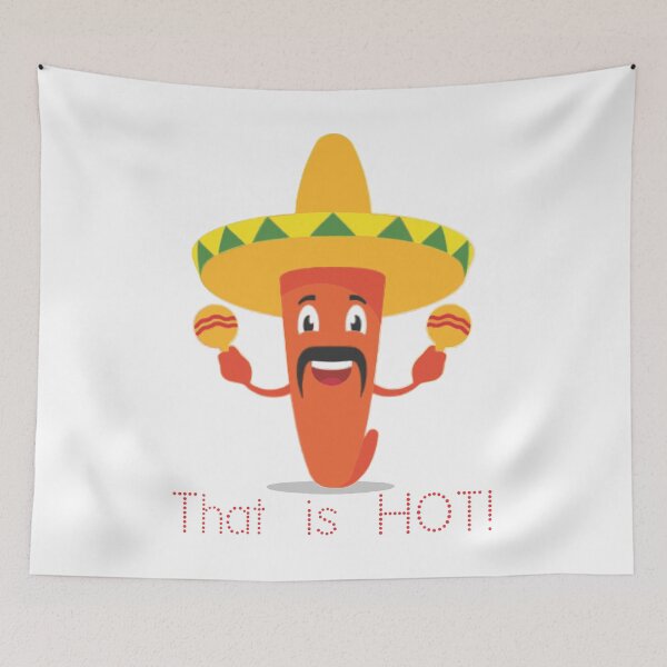 Item preview, That is HOT! Chili Pepper with Sombrero designed and sold by TerScott.