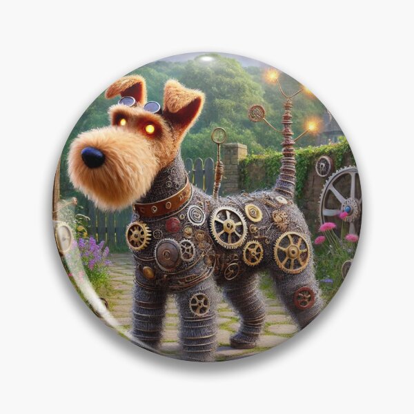 Item preview, Steampunk Wire Fox Terrier designed and sold by Sillytoe.