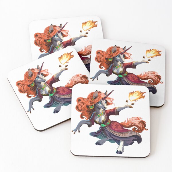 Item preview, Pyromancer Unicorn designed and sold by KlakkDrawsStuff.