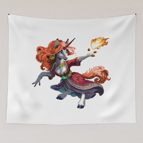 Item preview, Pyromancer Unicorn designed and sold by KlakkDrawsStuff.
