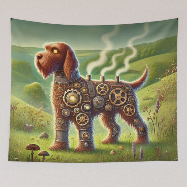 Item preview, Steampunk Wirehaired Vizsla designed and sold by Sillytoe.