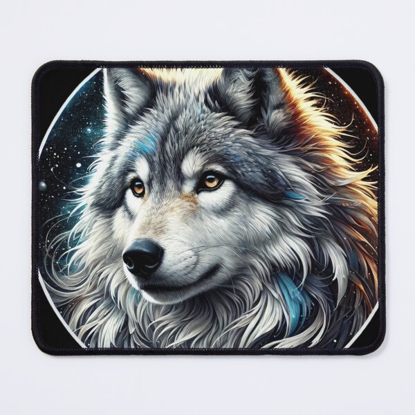 Item preview, Majestic Ethereal Wolf | Mystical Alpha Wolf Artwork on Transparent Background designed and sold by Nauert's.