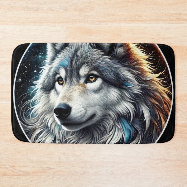 Item preview, Majestic Ethereal Wolf | Mystical Alpha Wolf Artwork on Transparent Background designed and sold by Nauert's.