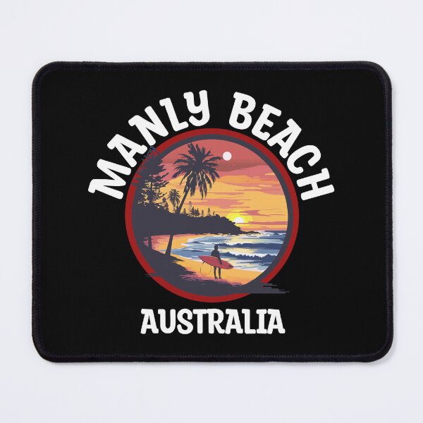 Item preview, Manly Beach - Australia (with White Lettering) designed and sold by VelvetRoom.