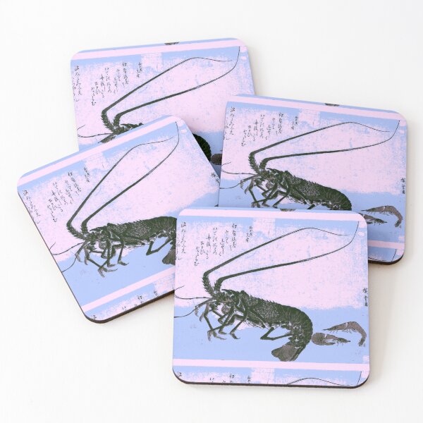 Item preview, Shrimp and Lobster Antique Japanese Print in Warhol style designed and sold by killies.