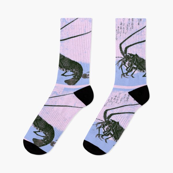 Item preview, Shrimp and Lobster Antique Japanese Print in Warhol style designed and sold by killies.
