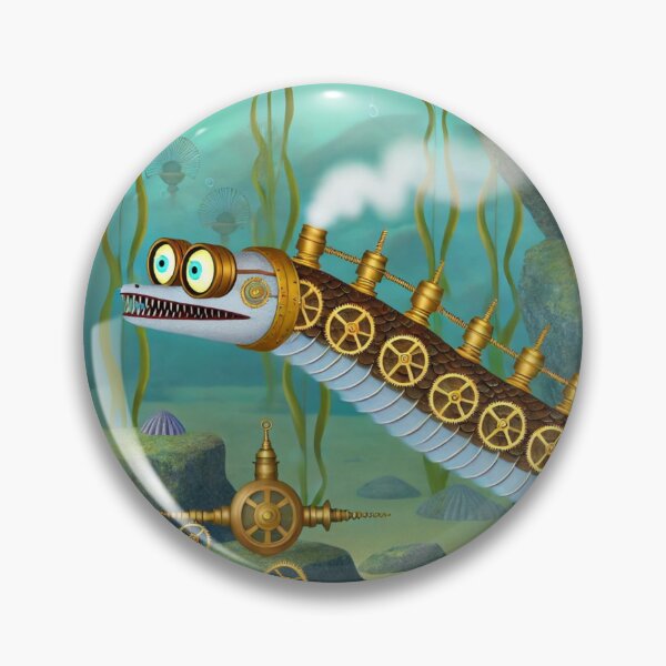 Item preview, Steampunk Wolf Eel designed and sold by Sillytoe.