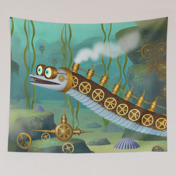 Item preview, Steampunk Wolf Eel designed and sold by Sillytoe.