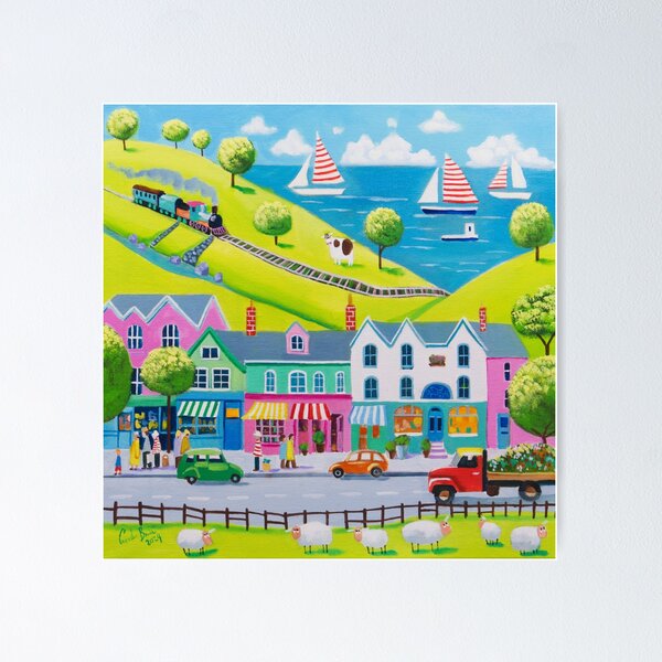 Seaside Village Poster