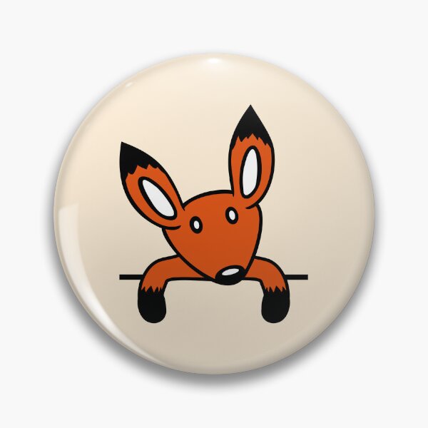 Item preview, Red Fox Behind Fence Wall Looks Cute Curious Cool designed and sold by shirt-o-mat.