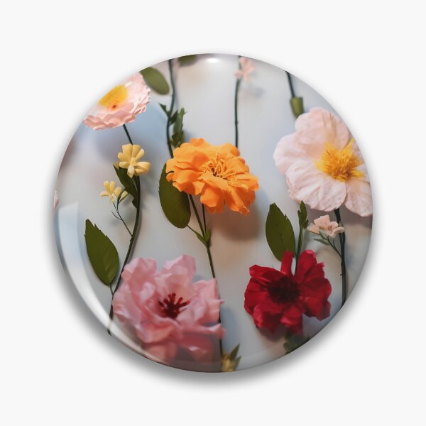 Item preview, Vertical flowers lines on white background designed and sold by EmeraldeaArt.