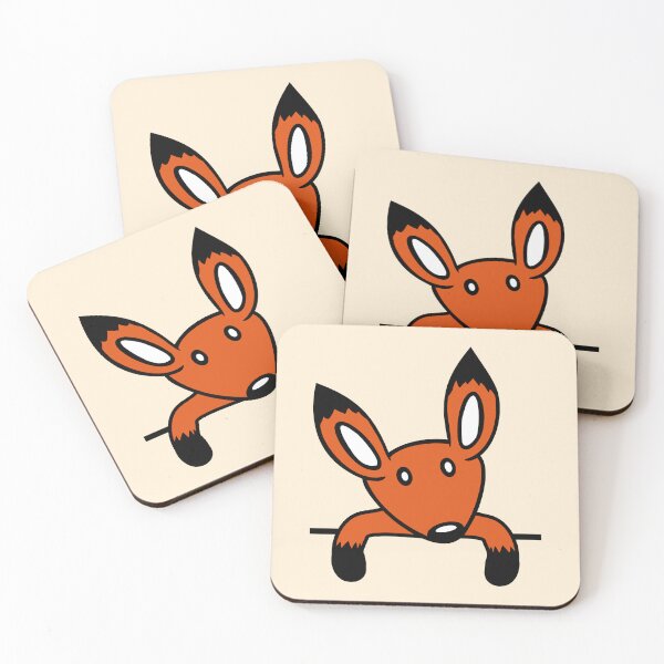 Item preview, Red Fox Behind Fence Wall Looks Cute Curious Cool designed and sold by shirt-o-mat.