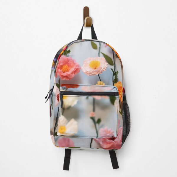 Item preview, Vertical flowers lines on white background designed and sold by EmeraldeaArt.
