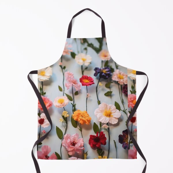 Item preview, Vertical flowers lines on white background designed and sold by EmeraldeaArt.